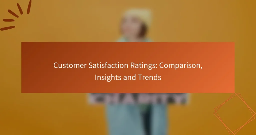 Customer Satisfaction Ratings: Comparison, Insights and Trends