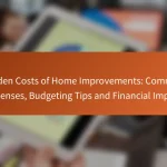Hidden Costs of Home Improvements: Common Expenses, Budgeting Tips and Financial Impact