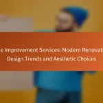 Home Improvement Services: Modern Renovations, Design Trends and Aesthetic Choices