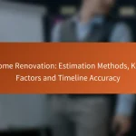 Home Renovation: Estimation Methods, Key Factors and Timeline Accuracy