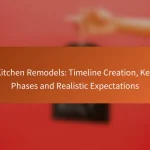 Kitchen Remodels: Timeline Creation, Key Phases and Realistic Expectations